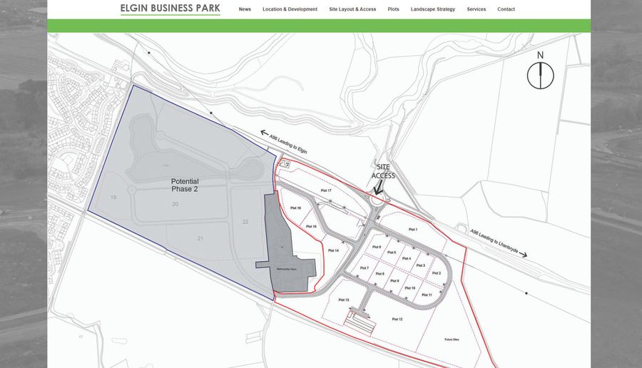 Elgin Business Park, Sites