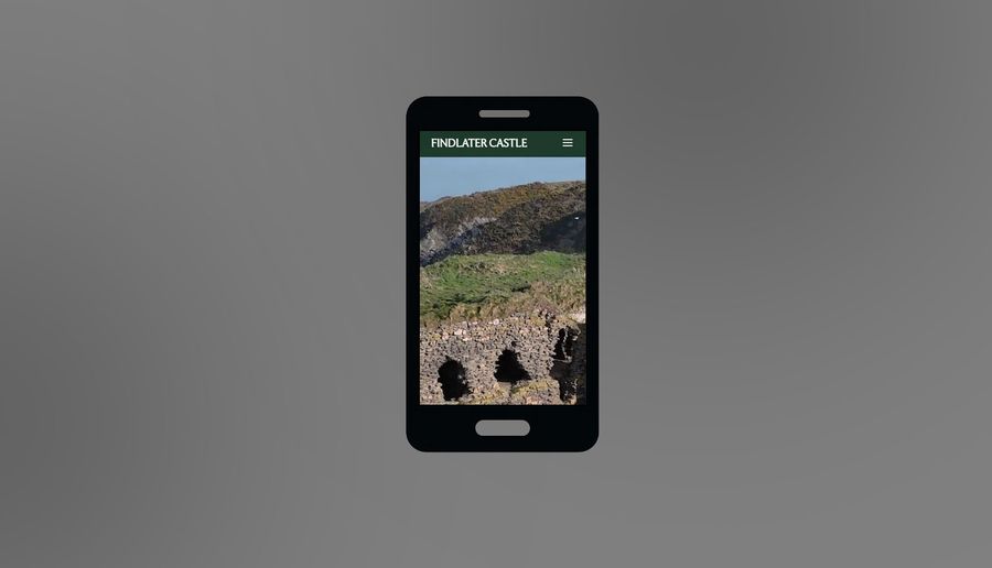 Findlater Castle, Mobile View