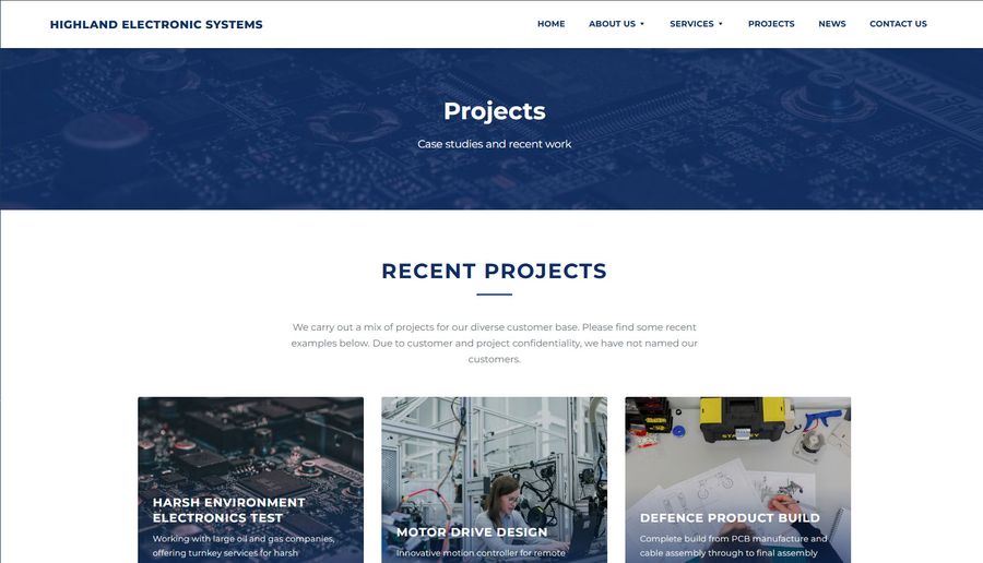 Highland Electronic Systems, Capabilities