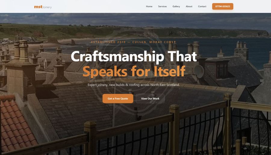 MST Joinery website