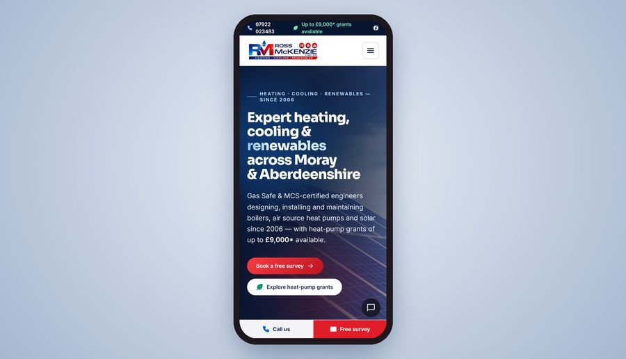 Ross McKenzie Ltd on a phone