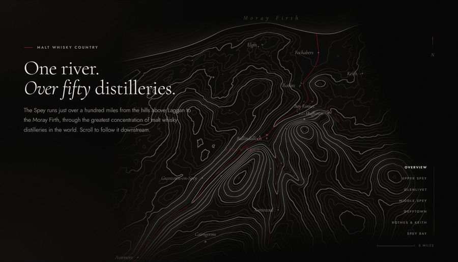 Speyside Executive Hire, the map of malt whisky country along the Spey