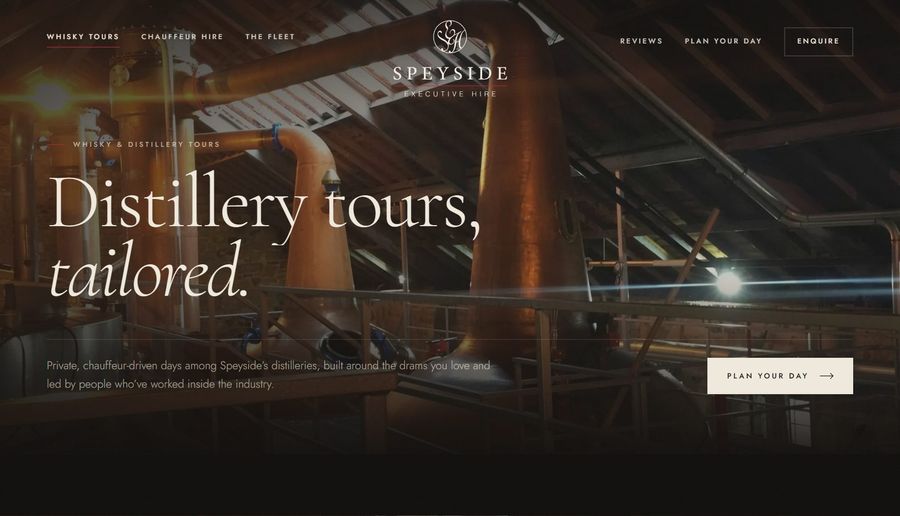 Speyside Executive Hire, private whisky tours