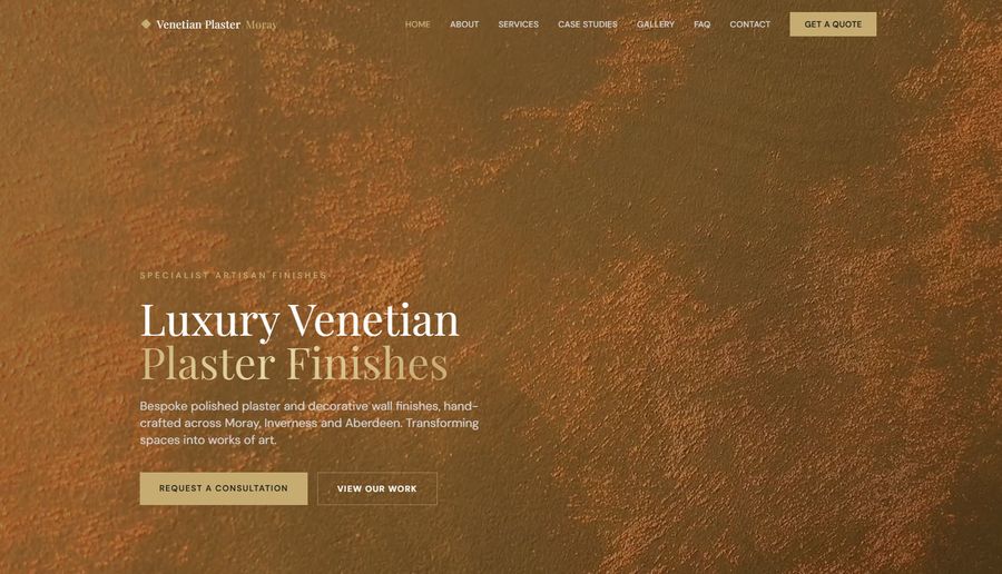 Venetian Plaster Moray website