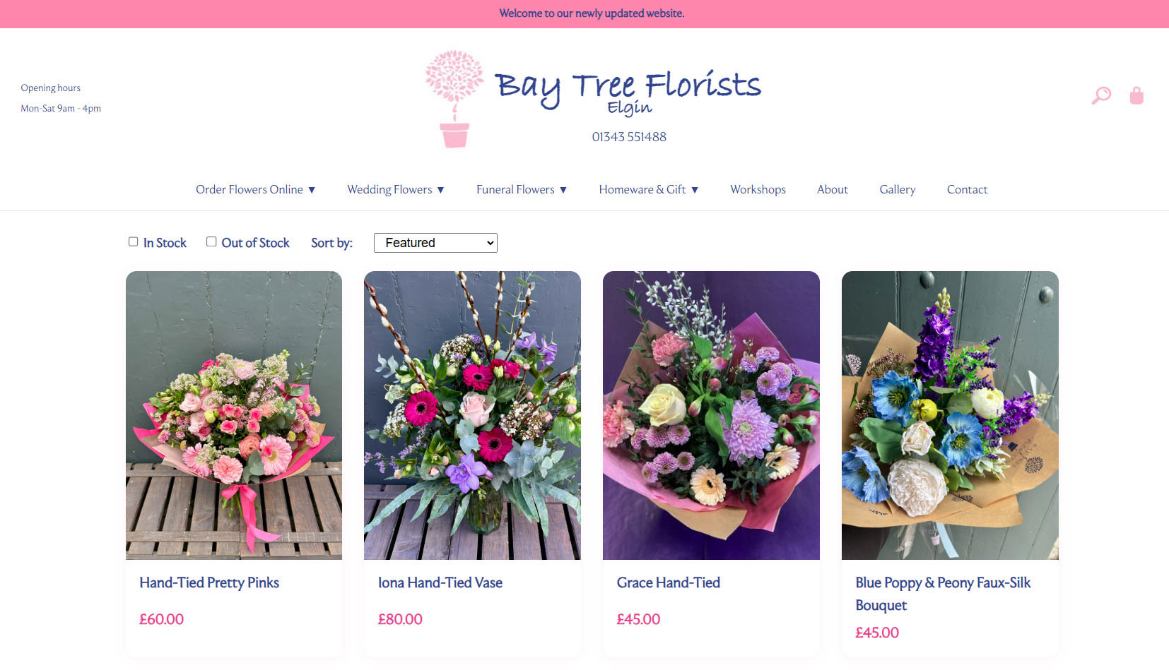 Bay Tree Florists Website