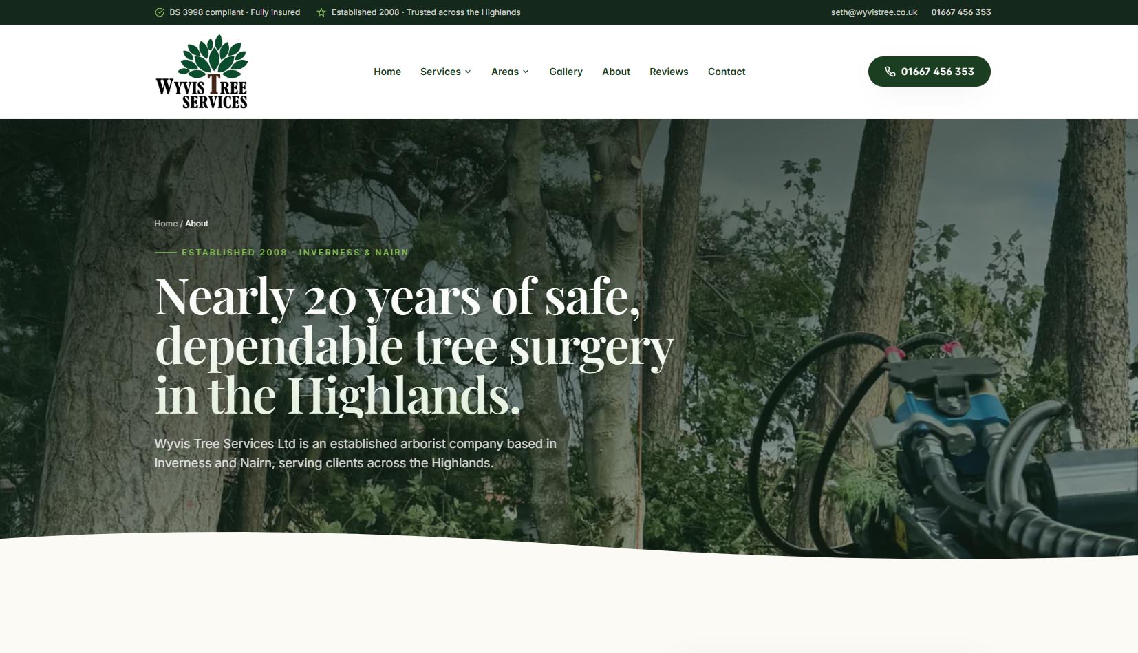 Wyvis Tree Services - Services
